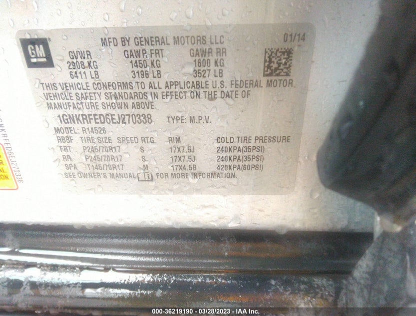 1GNKRFED6EJ270338