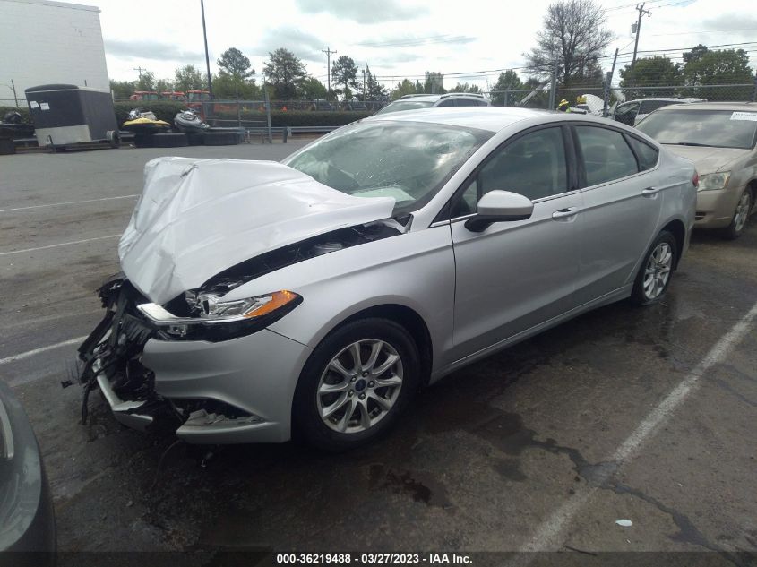 2017 Ford Fusion S VIN: 3FA6P0G78HR340202 Lot: 36219488