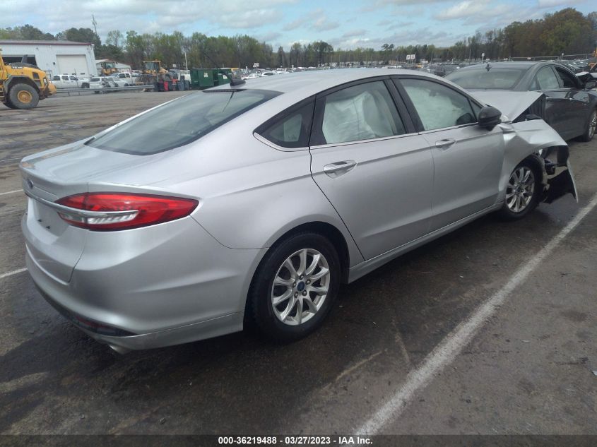 2017 Ford Fusion S VIN: 3FA6P0G78HR340202 Lot: 36219488