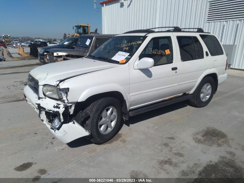 2001 Nissan Pathfinder Le VIN: JN8DR07YX1W524018 Lot: 36221046