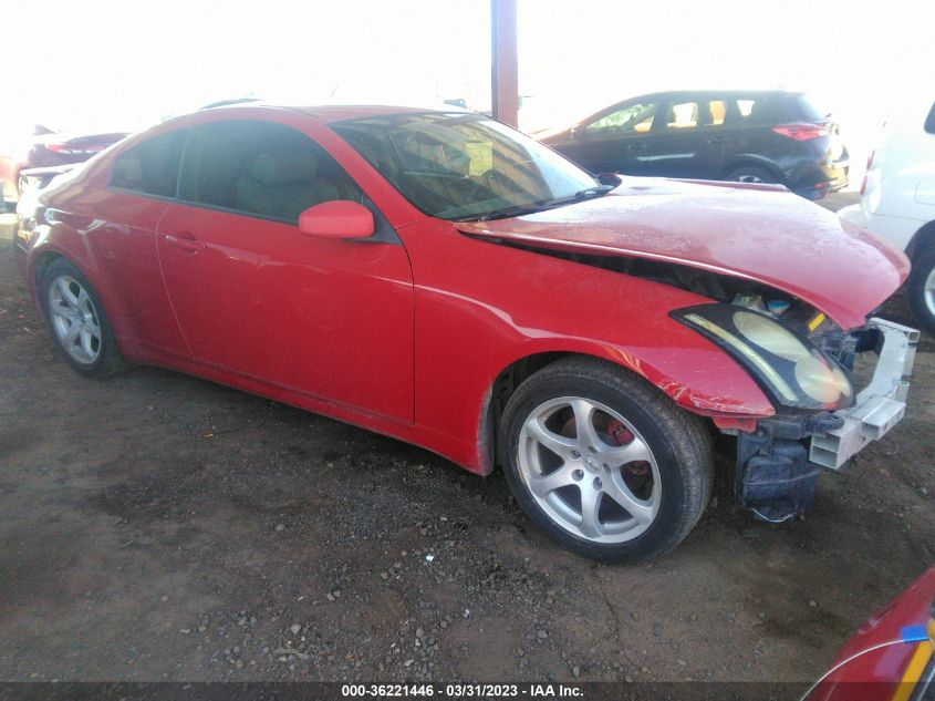 2003 Infiniti G35 Coupe W/Leather VIN: JNKCV54E33M214266 Lot: 36221446