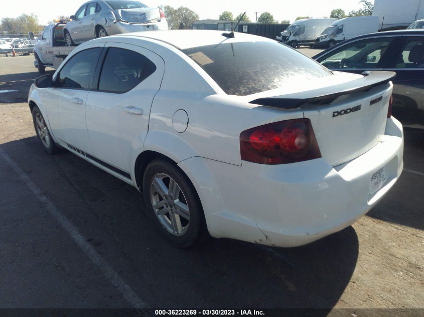 2013 Dodge Avenger Se V6 VIN: 1C3CDZAGXDN749869 Lot: 36223269