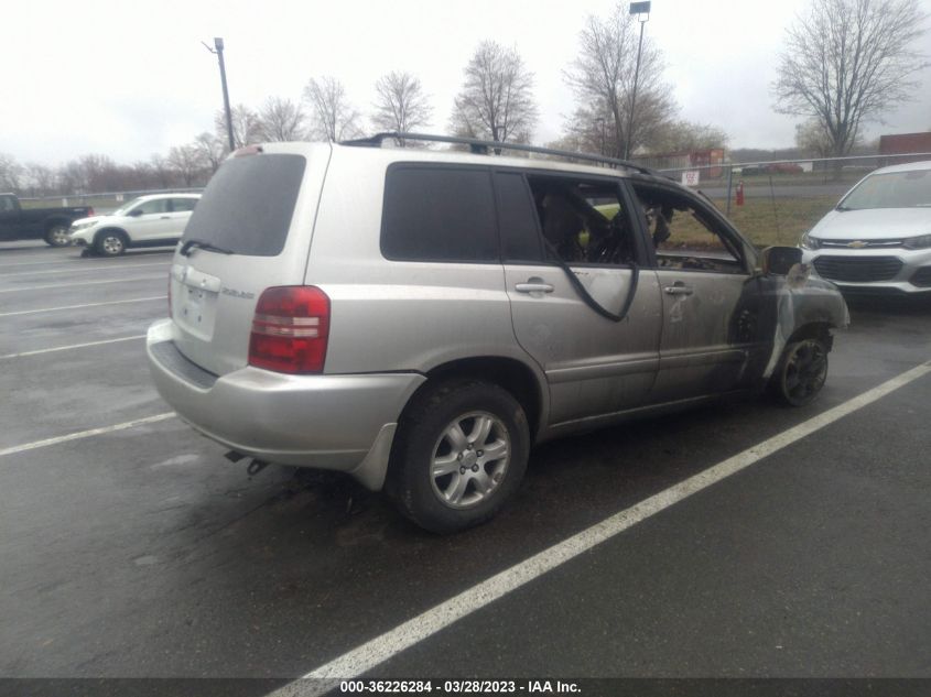 2003 Toyota Highlander V6 (A4) VIN: JTEHF21A130127117 Lot: 36226284