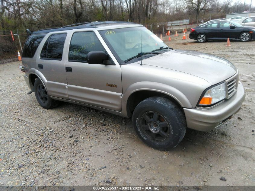 2001 Oldsmobile Bravada VIN: 1GHDT13W112164033 Lot: 36226537