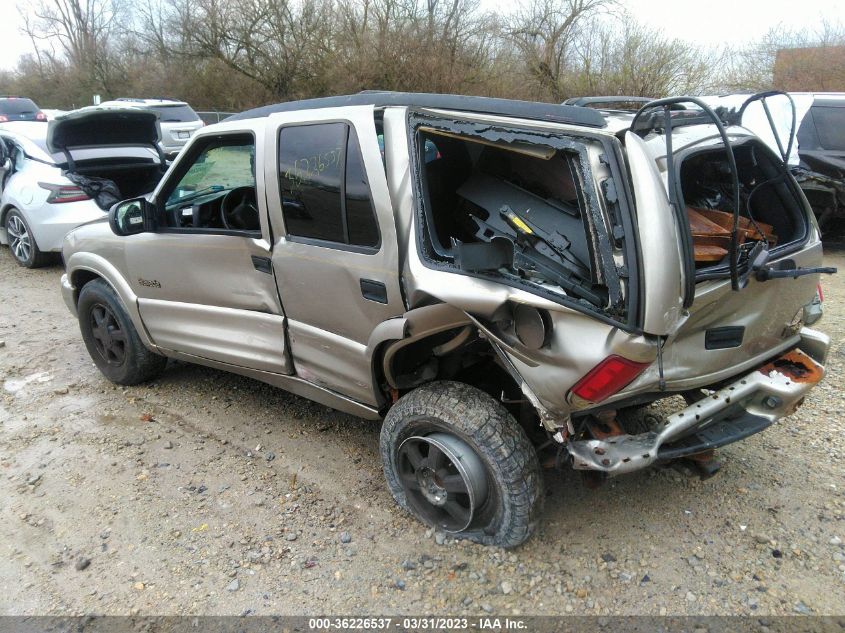 2001 Oldsmobile Bravada VIN: 1GHDT13W112164033 Lot: 36226537