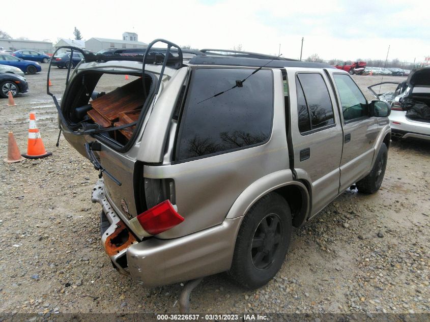 2001 Oldsmobile Bravada VIN: 1GHDT13W112164033 Lot: 36226537