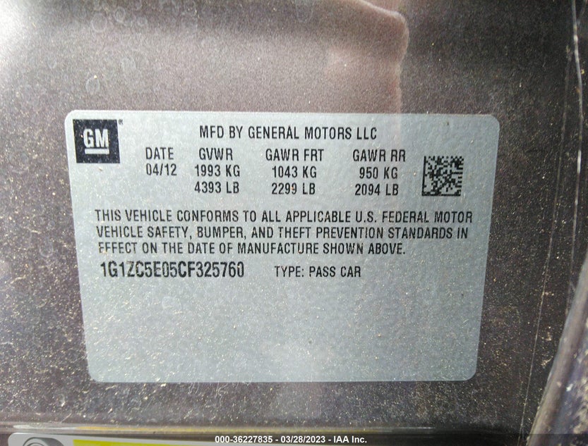 1G1ZC5E05CF325760