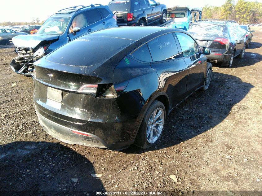 2021 Tesla Model Y Long Range Dual Motor All-Wheel Drive VIN: 5YJYGDEE6MF233186 Lot: 36228111