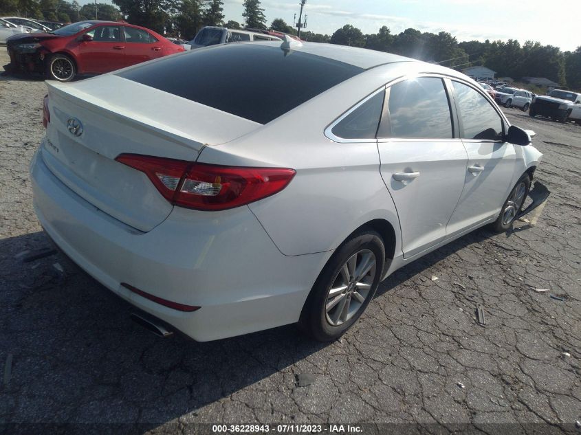 2017 Hyundai Sonata Se VIN: 5NPE24AF5HH438893 Lot: 36228943