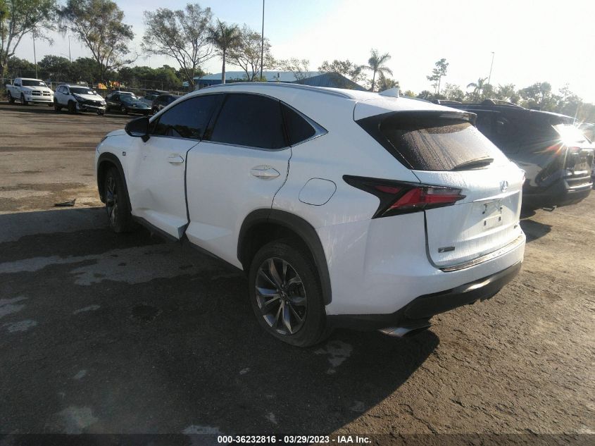 2016 Lexus Nx 200T F Sport VIN: JTJYARBZ0G2034693 Lot: 36232816