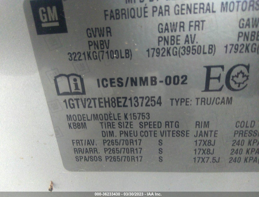 1GTV2TEH8EZ137254