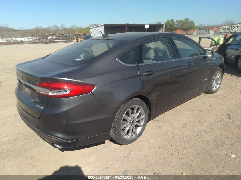 3FA6P0UU2HR203721 2017 Ford Fusion Hybrid S