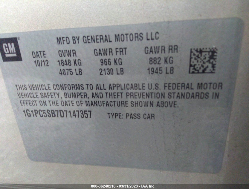 1G1PC5SB7D7147357