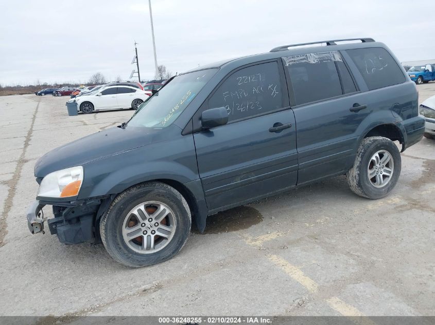 2005 Honda Pilot Ex VIN: 2HKYF18485H520956 Lot: 36248255