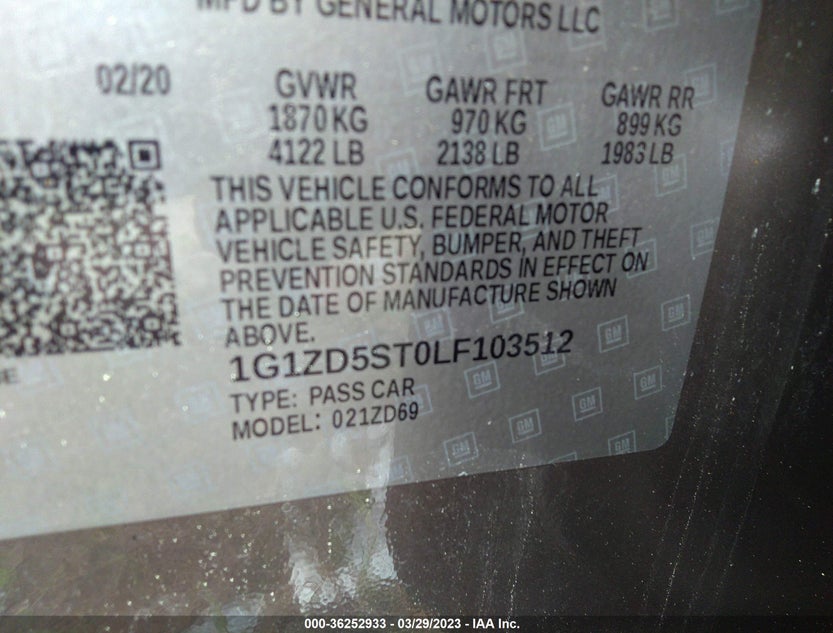 1G1ZD5ST0LF103512