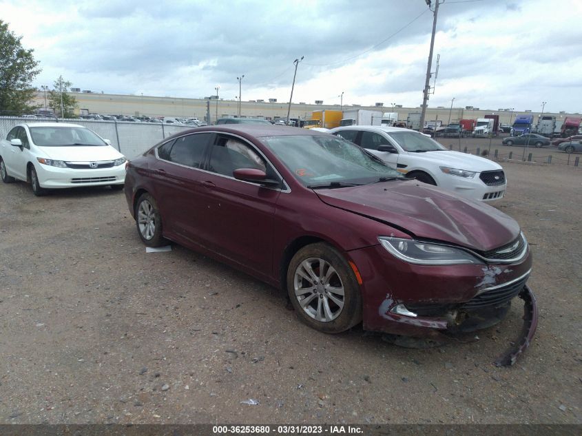 2015 Chrysler 200 Limited VIN: 1C3CCCAB5FN661724 Lot: 36253680