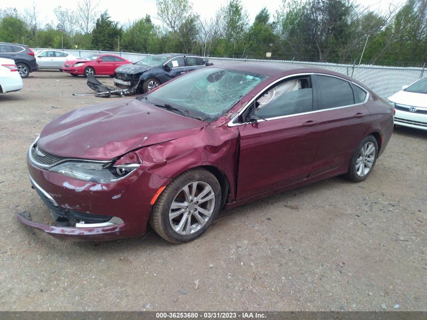 2015 Chrysler 200 Limited VIN: 1C3CCCAB5FN661724 Lot: 36253680