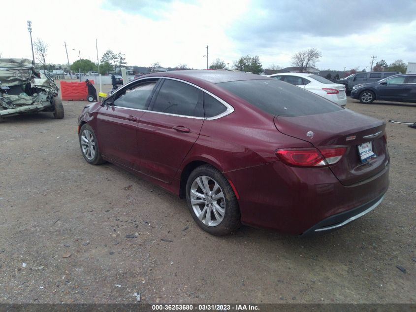 2015 Chrysler 200 Limited VIN: 1C3CCCAB5FN661724 Lot: 36253680