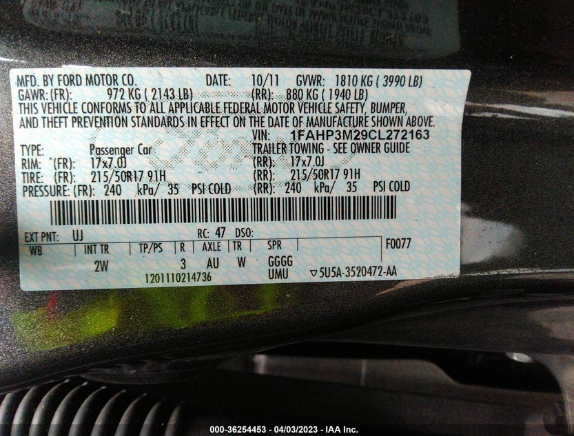 1FAHP3M29CL272163