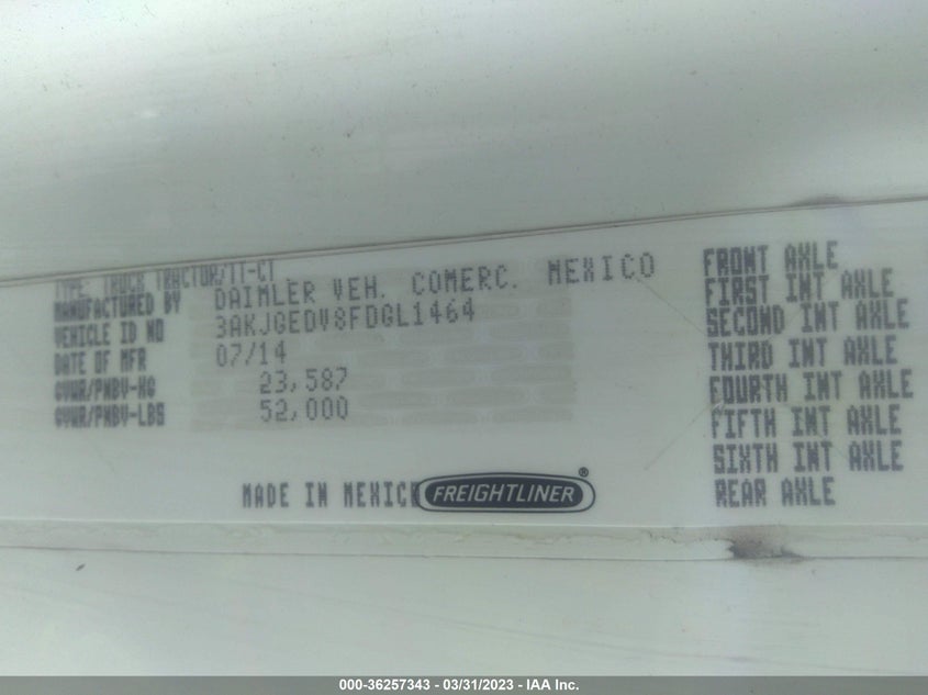 3AKJGEDV8FDGL1464 2015   photo no. 9