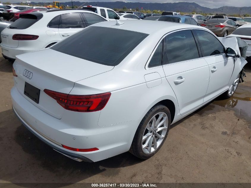 2019 Audi A4 Premium Plus VIN: WAUHMAF42KN011253 Lot: 36257417