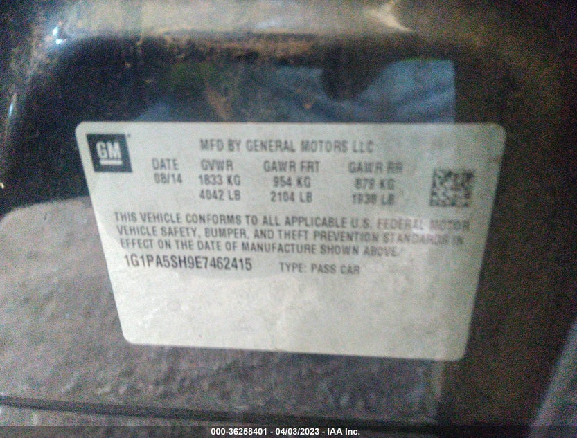 1G1PA5SH9E7462415