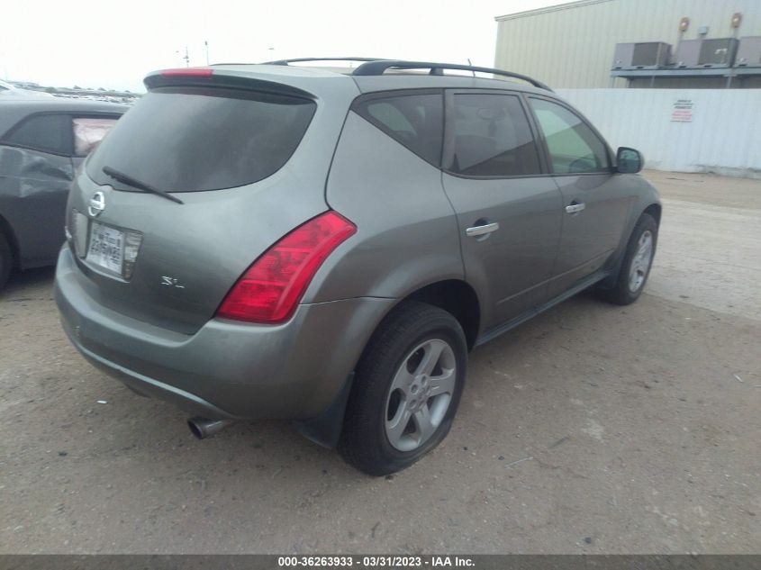 2005 Nissan Murano Sl VIN: JN8AZ08T55W308279 Lot: 36263933