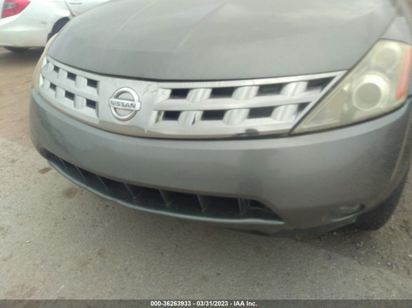 JN8AZ08T55W308279 2005 Nissan Murano Sl