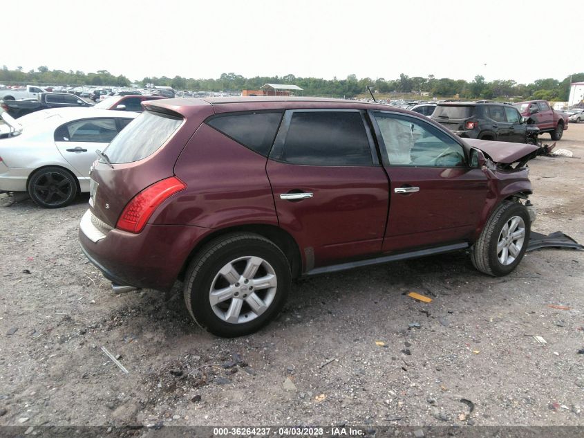 2006 Nissan Murano S VIN: JN8AZ08T66W400227 Lot: 36264237