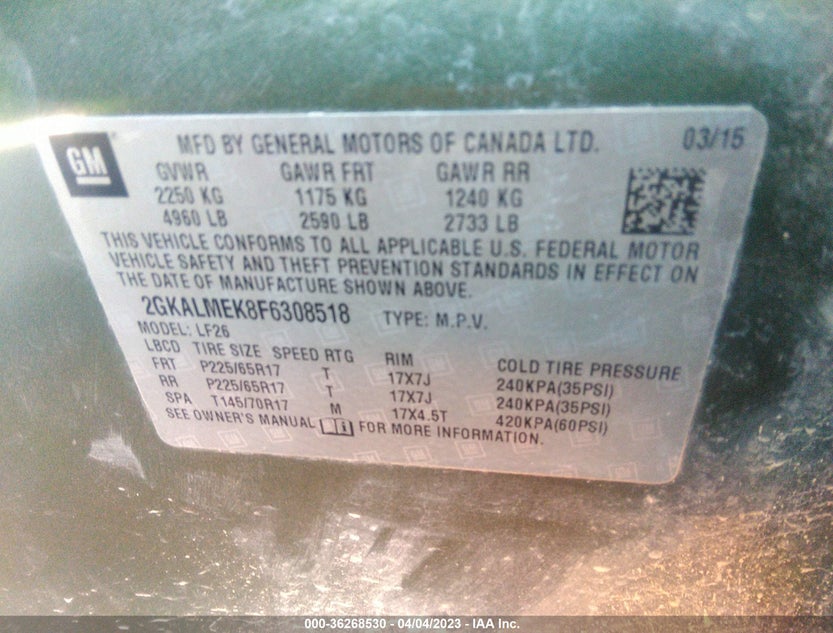 2GKALMEK8F6308518