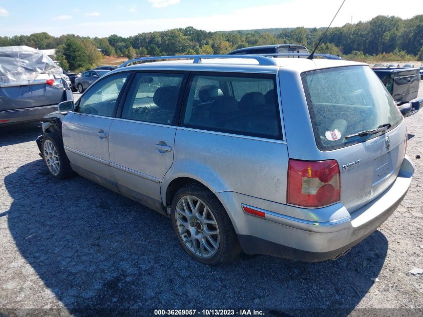 2003 Volkswagen Passat W8 VIN: WVWZK63B93E130884 Lot: 36269057