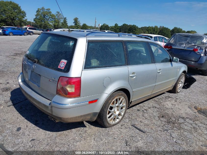 2003 Volkswagen Passat W8 VIN: WVWZK63B93E130884 Lot: 36269057