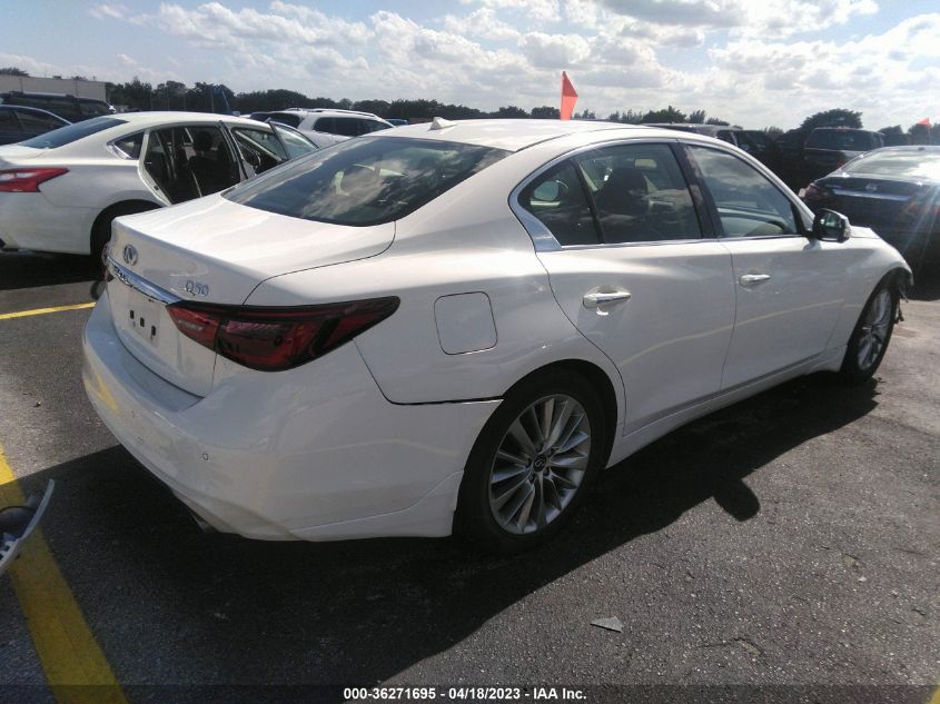 2020 Infiniti Q50 Luxe VIN: JN1EV7AP8LM207649 Lot: 36271695