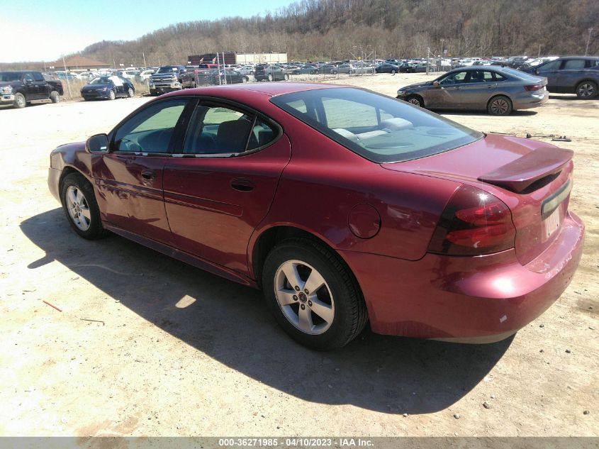 2005 Pontiac Grand Prix VIN: 2G2WP522451197465 Lot: 36271985