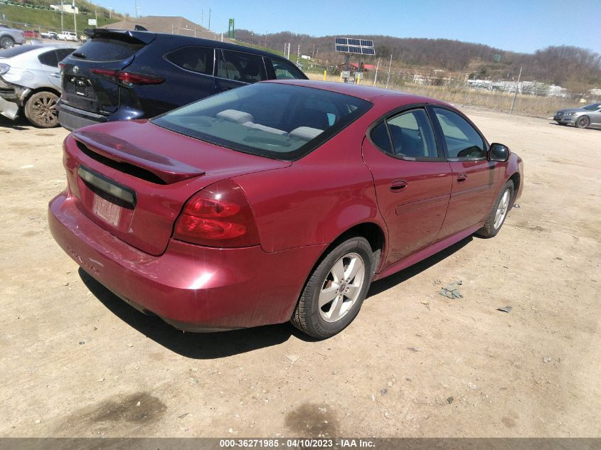 2005 Pontiac Grand Prix VIN: 2G2WP522451197465 Lot: 36271985