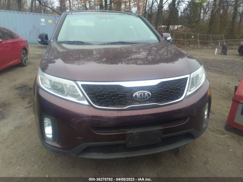 2015 Kia Sorento Ex V6 VIN: 5XYKUDA71FG654797 Lot: 36278782