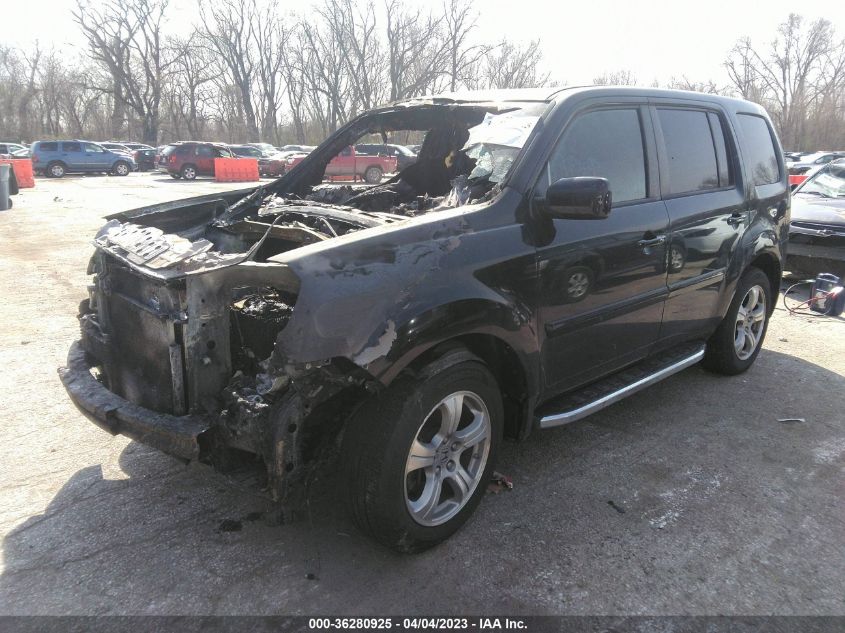 2012 Honda Pilot Ex-L VIN: 5FNYF4H55CB051489 Lot: 36280925