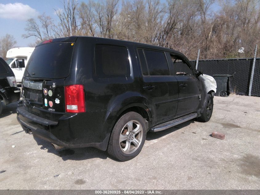 2012 Honda Pilot Ex-L VIN: 5FNYF4H55CB051489 Lot: 36280925