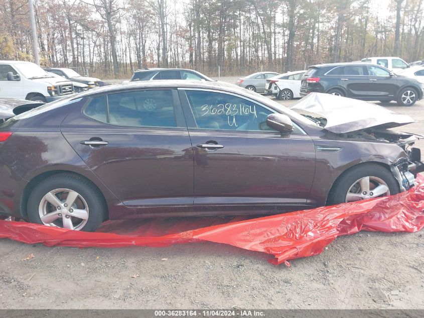 2015 Kia Optima Lx VIN: 5XXGM4A72FG457647 Lot: 36283164