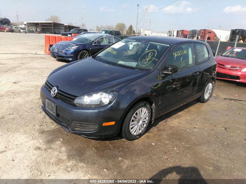 2013 Volkswagen Golf 2.5L 2-Door VIN: WVWBB7AJ0DW031108 Lot: 36283260