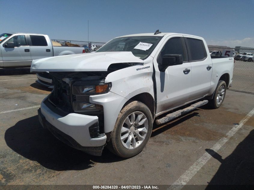 2021 Chevrolet Silverado 1500 4Wd Short Bed Custom VIN: 1GCPYBEK7MZ389489 Lot: 36284320