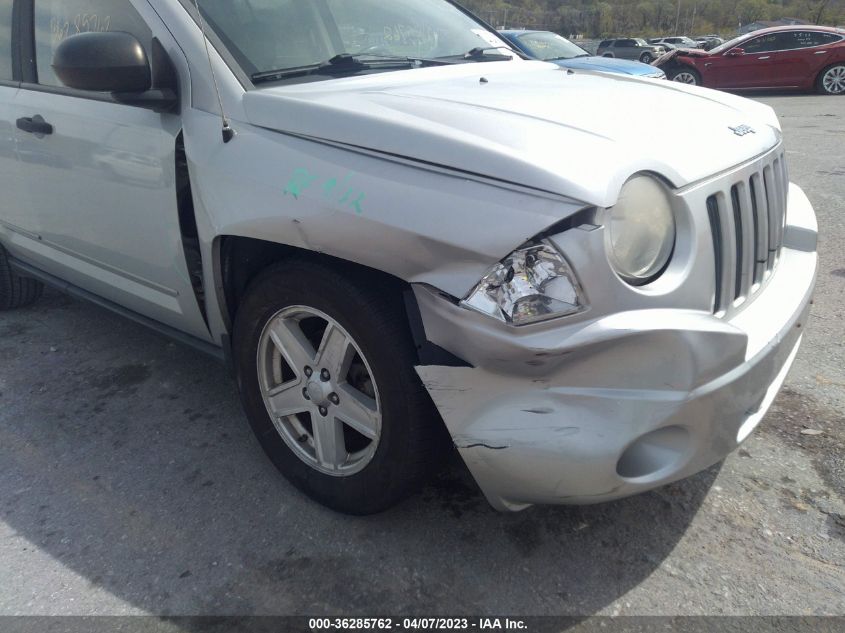 2008 Jeep Compass Sport VIN: 1J8FT47W28D520233 Lot: 36285762