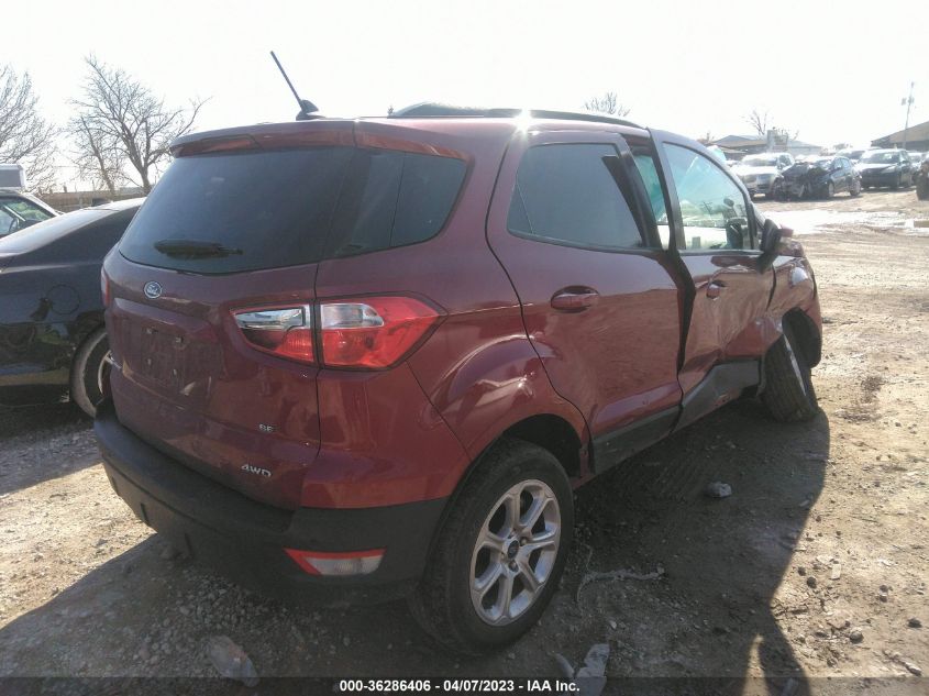 2019 Ford Ecosport Se VIN: MAJ6S3GL5KC300890 Lot: 36286406