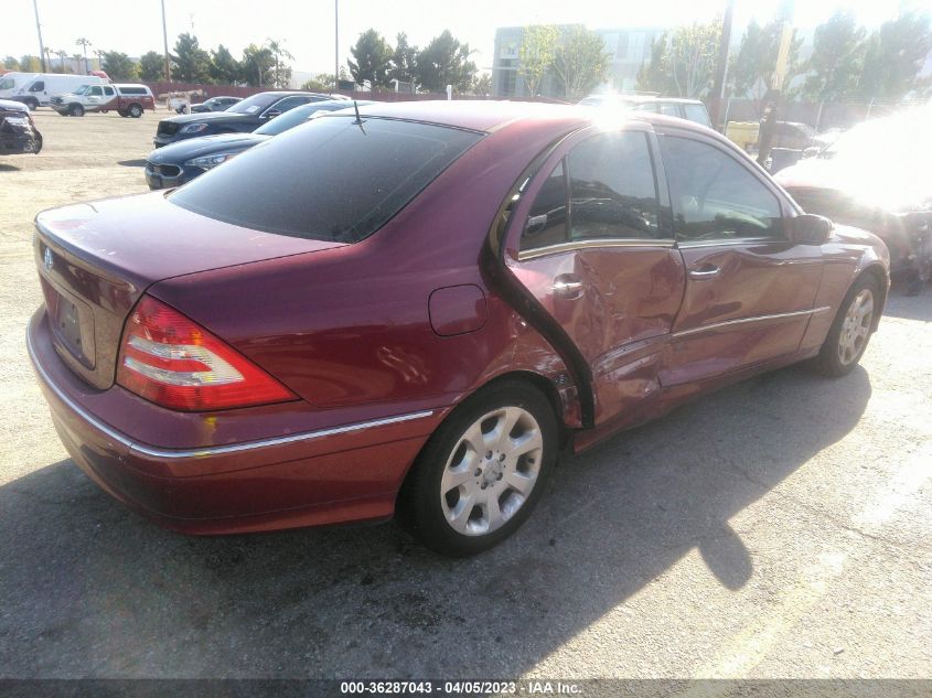 2005 Mercedes-Benz C 240 Luxury VIN: WDBRF61J75A652274 Lot: 36287043