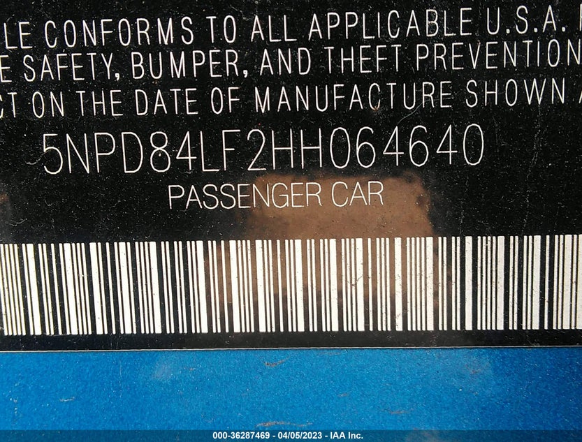 5NPD84LF2HH064640