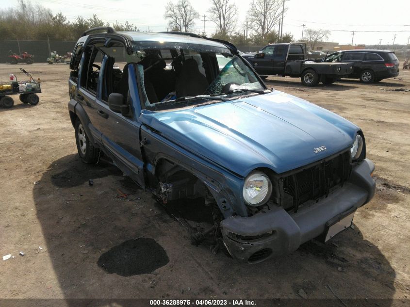 2004 Jeep Liberty Sport VIN: 1J4GL48K84W329769 Lot: 36288975