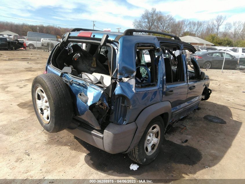 2004 Jeep Liberty Sport VIN: 1J4GL48K84W329769 Lot: 36288975