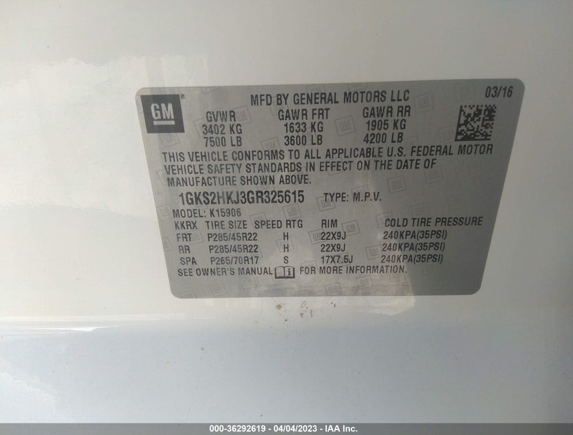 1GKS2HKJ3GR325615