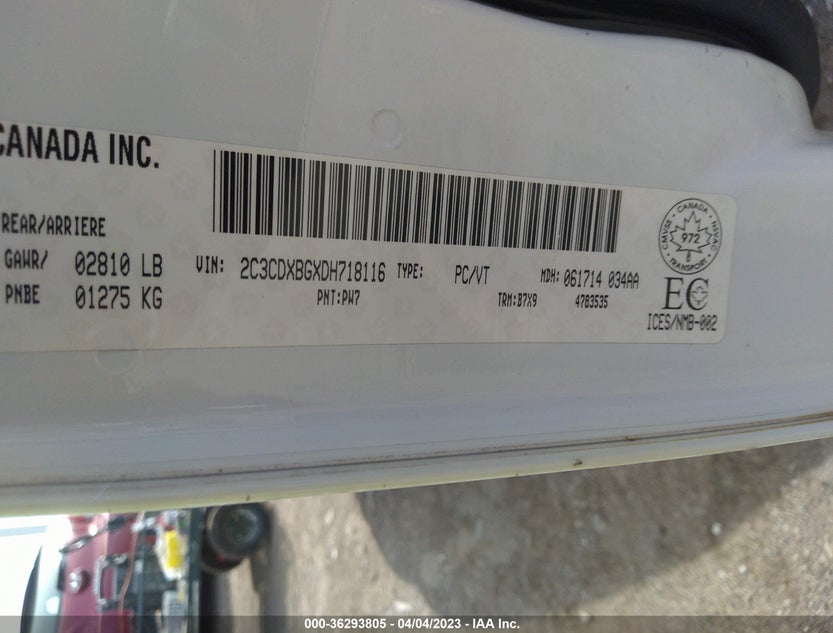 2C3CDXBGXDH718116