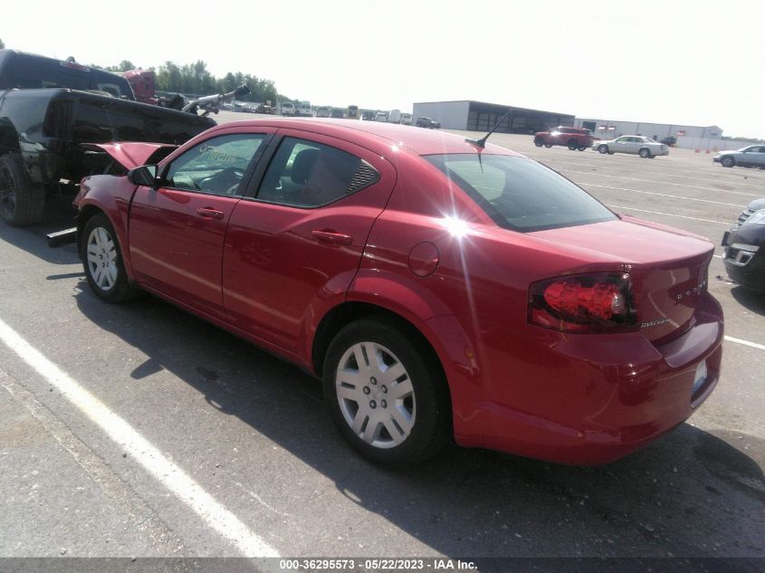 2012 Dodge Avenger Se VIN: 1C3CDZAB0CN311672 Lot: 36295573